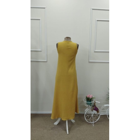 Kadın Askılı V Yakalı Uzun Elbise , 32689 Kadın Askılı V Yakalı Uzun Elbise , 32689