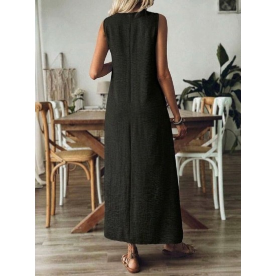 Kadın Askılı V Yakalı Uzun Elbise , 32688