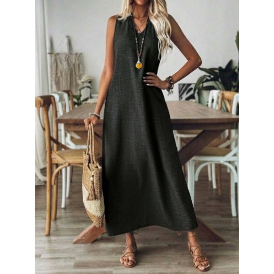 Kadın Askılı V Yakalı Uzun Elbise , 32688