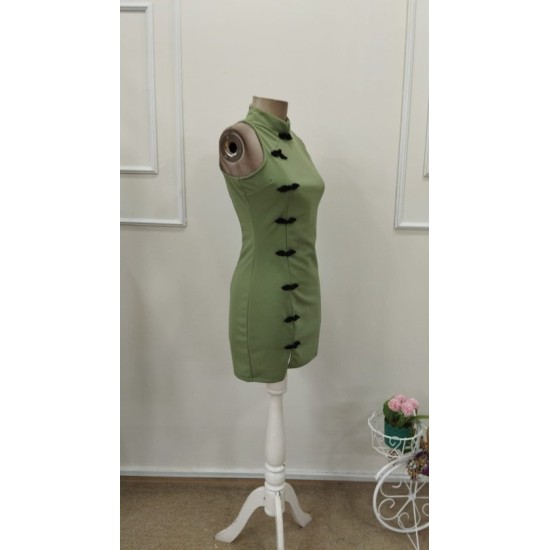 Kadın Omuzlardan Açık Yakadan Fıyonk Bağcık Detaylı Kısa Ithal Krep Elbise, 32700 Kadın Omuzlardan Açık Yakadan Fıyonk Bağcık Detaylı Kısa Ithal Krep Elbise, 32700