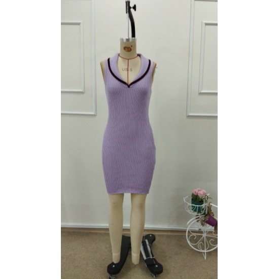 Kadın Omuzlardan Açık Ribanalı V Yaka Formunda Kısa Triko Elbise , 32729 Kadın Omuzlardan Açık Ribanalı V Yaka Formunda Kısa Triko Elbise , 32729