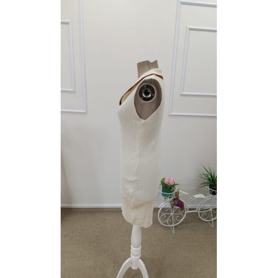 Kadın Omuzlardan Açık Ribanalı V Yaka Formunda Kısa Triko Elbise , 32728 Kadın Omuzlardan Açık Ribanalı V Yaka Formunda Kısa Triko Elbise , 32728