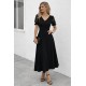 Kadın Kısa Kollu V Yakalı Uzun Janjan Elbise, 32730 Kadın Kısa Kollu V Yakalı Uzun Janjan Elbise, 32730