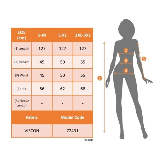 Kadın Kısa Kollu V Yakalı Etnik şerit Detaylı Uzun Viskon , 32755