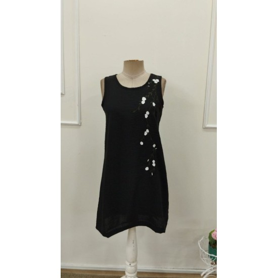 Kadın Askılı Yuvarlak Yakalı çiçek Desenli Kısa Elbise, 32752 Kadın Askılı Yuvarlak Yakalı çiçek Desenli Kısa Elbise, 32752