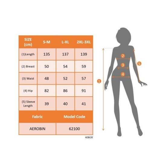 Kadın Truvakar Kollu V Yakalı Yırtmaçlı Uzun Aerobin Elbise, 32747