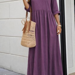 Kadın Truvakar Kollu V Yakalı Yırtmaçlı Uzun Aerobin Elbise, 32745 Kadın Truvakar Kollu V Yakalı Yırtmaçlı Uzun Aerobin Elbise, 32745