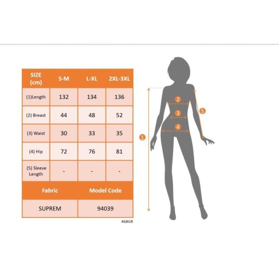 Kadın Askılı Kruvaze Yakalı Uzun Desenli Kemersiz Süprem Elbise, 32797