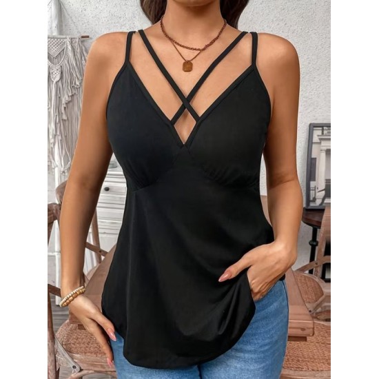 Kadın önden çapraz Askılı Uzun Vıskon Bluz, 32800