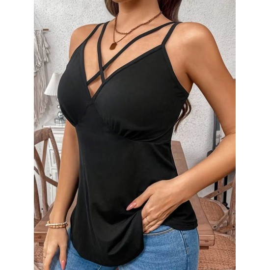 Kadın önden çapraz Askılı Uzun Vıskon Bluz, 32800