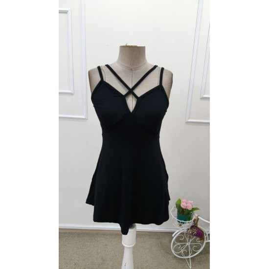 Kadın önden çapraz Askılı Uzun Vıskon Bluz, 32800