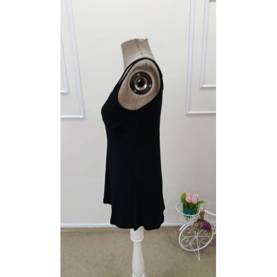 Kadın önden çapraz Askılı Uzun Vıskon Bluz, 32800