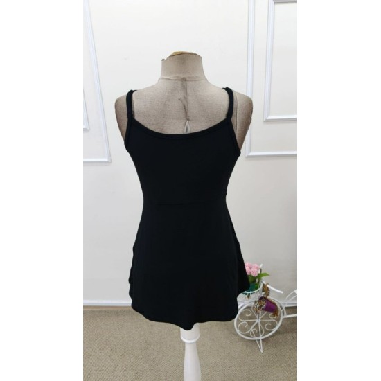 Kadın önden çapraz Askılı Uzun Vıskon Bluz, 32800