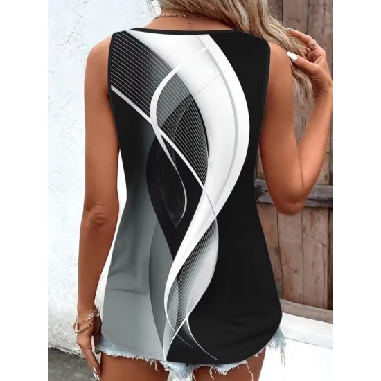 Kadın Askılı Kalp V Yakalı Kuş Gözü Detaylı Desenli Süprem Bluz, 32866