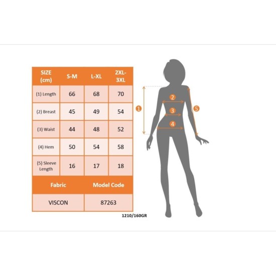 Kadın Kısa Kollu V Yakalı önü Düğmeli Viskon Bluz, 32865