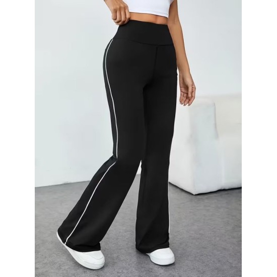 Kadın Yüksel Bel Yan şerit Detaylı Uzun Dalgıç Tayt, 32861