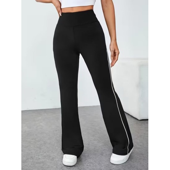 Kadın Yüksel Bel Yan şerit Detaylı Uzun Dalgıç Tayt, 32861