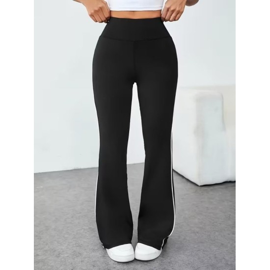 Kadın Yüksel Bel Yan şerit Detaylı Uzun Dalgıç Tayt, 32861