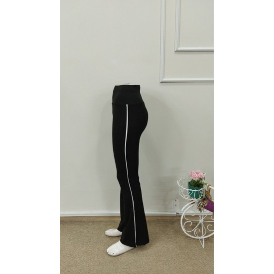 Kadın Yüksel Bel Yan şerit Detaylı Uzun Dalgıç Tayt, 32861