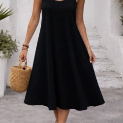 Kadın Askılı Yuvarlak Yakalı Kiloş Uzun Viskon Elbise, 32879