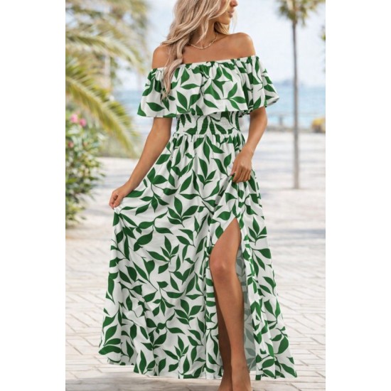 Kadın Madonna Yaka Göğüs Lastikli Yırtmaçlı Uzun Desenli Süprem Elbise, 32872 Kadın Madonna Yaka Göğüs Lastikli Yırtmaçlı Uzun Desenli Süprem Elbise, 32872