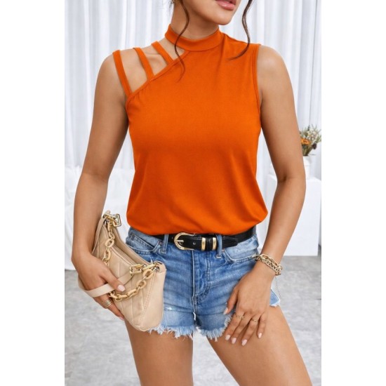 Kadın Omuzdan şerit Detaylı Yarı Balıkçı Yaka Viskon Bluz , 32914