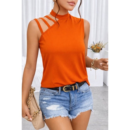 Kadın Omuzdan şerit Detaylı Yarı Balıkçı Yaka Viskon Bluz , 32914