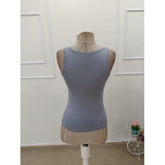 Kadın Askılı V Dantel Yakalı Viskon Bluz, 32912