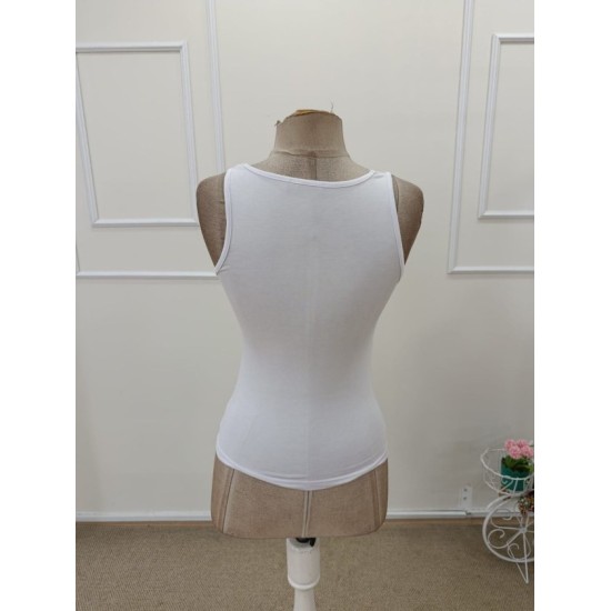 Kadın Askılı V Dantel Yakalı Viskon Bluz, 32911