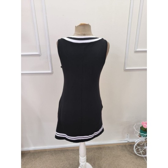 Kadın Askılı V Yakalı Cepli Kısa Viskon Elbise, 32904 Kadın Askılı V Yakalı Cepli Kısa Viskon Elbise, 32904