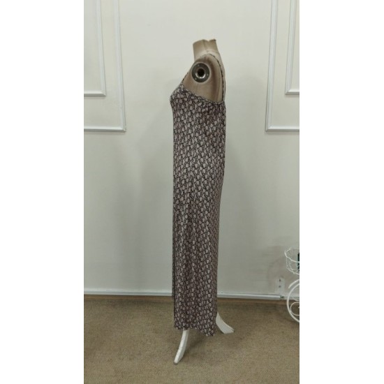 Kadın Ip Askılı V Yakalı Yırtmaçlı Uzun Süprem Elbise, 32920