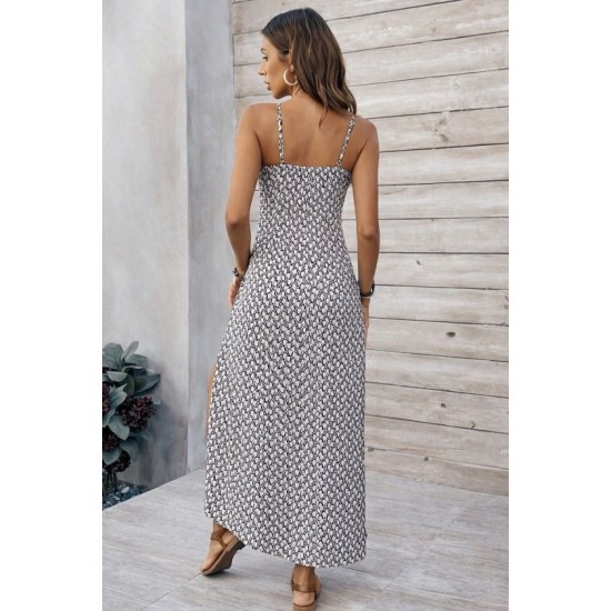 Kadın Ip Askılı V Yakalı Yırtmaçlı Uzun Süprem Elbise, 32918 Kadın Ip Askılı V Yakalı Yırtmaçlı Uzun Süprem Elbise, 32918