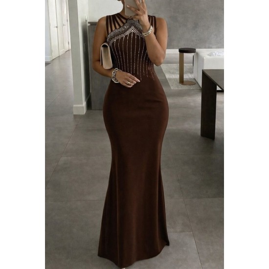 Kadın Omuz çoklu Askılı önü Taş Işlemeli Balık Kesim Janjan Krep Maxi Boy Elbise, 32965 Kadın Omuz çoklu Askılı önü Taş Işlemeli Balık Kesim Janjan Krep Maxi Boy Elbise, 32965